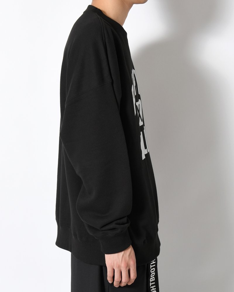 XXL CREWNECK SWEATSHIRT -BLACK-