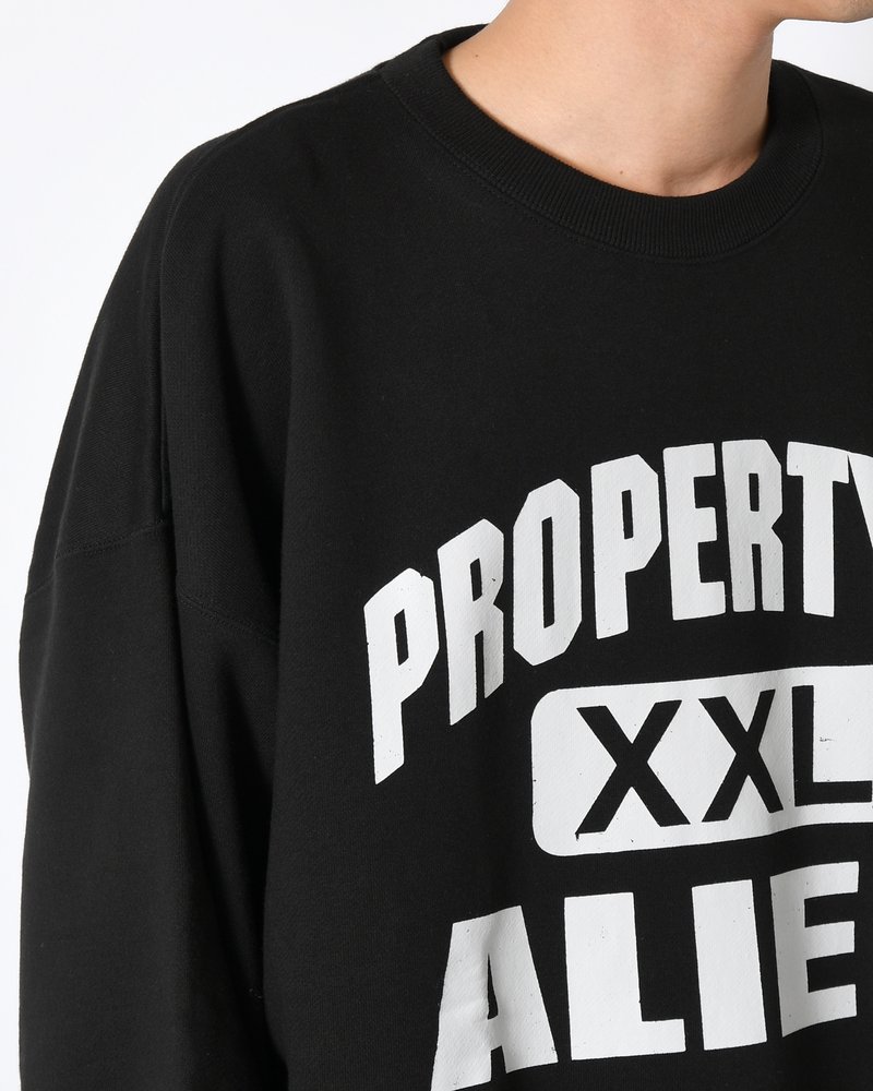 XXL CREWNECK SWEATSHIRT -BLACK-
