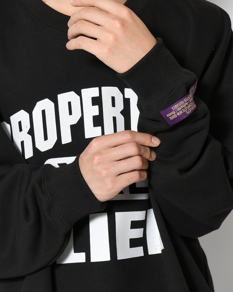 XXL CREWNECK SWEATSHIRT -BLACK-