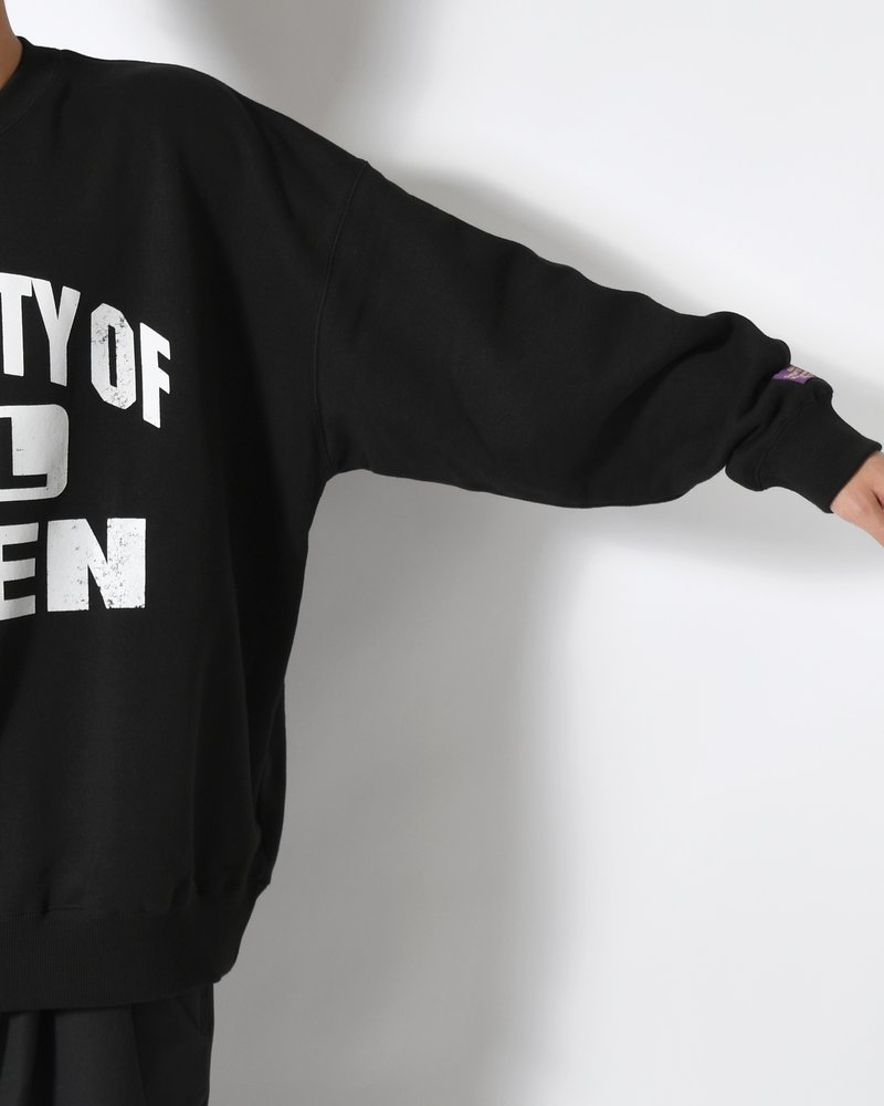 XXL CREWNECK SWEATSHIRT -BLACK-