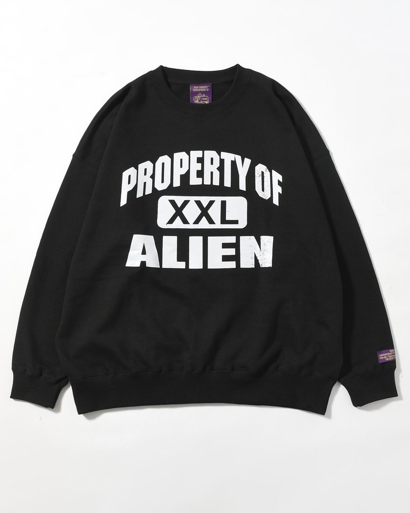 XXL CREWNECK SWEATSHIRT -BLACK-