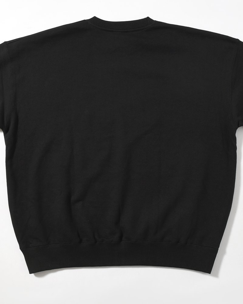 XXL CREWNECK SWEATSHIRT -BLACK-