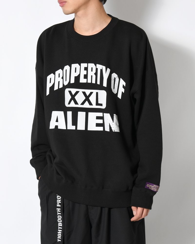 XXL CREWNECK SWEATSHIRT -BLACK-