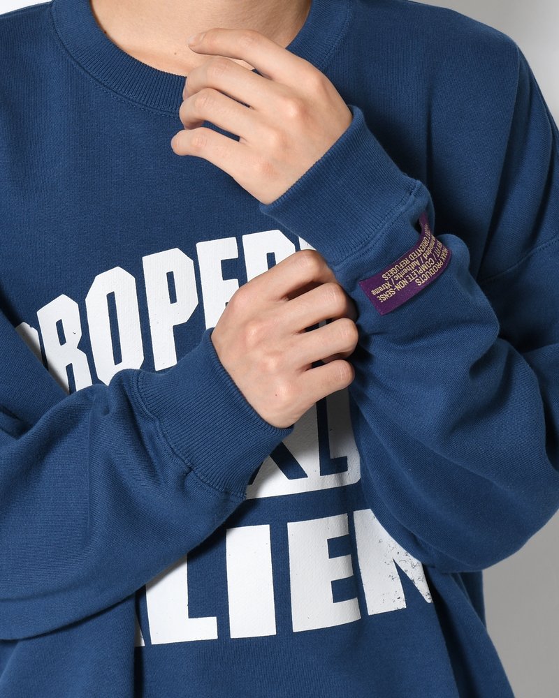 XXL CREWNECK SWEATSHIRT -D.BLUE-