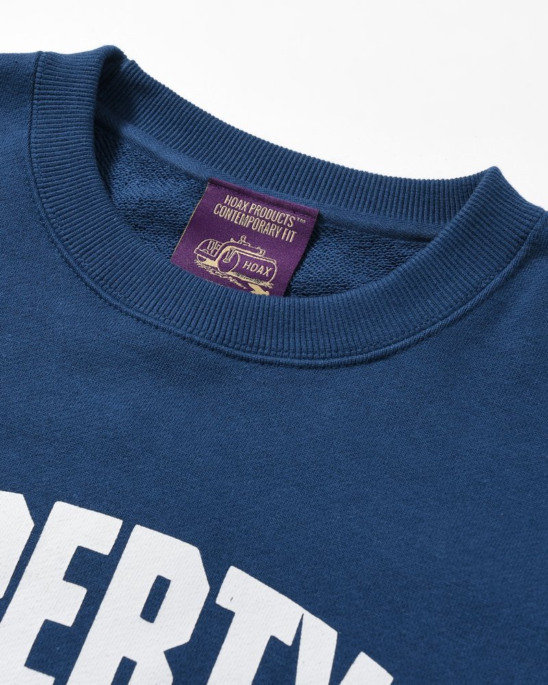 XXL CREWNECK SWEATSHIRT -D.BLUE-