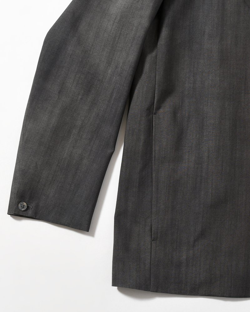 THROAT TAB 2B JACKET Bishu Japan Flow dyeing FAB -SUMI-