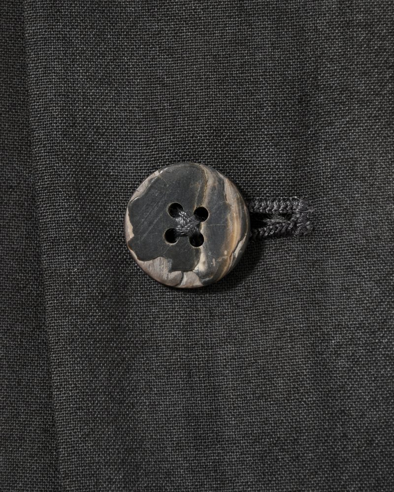 THROAT TAB 2B JACKET Bishu Japan Flow dyeing FAB -SUMI-