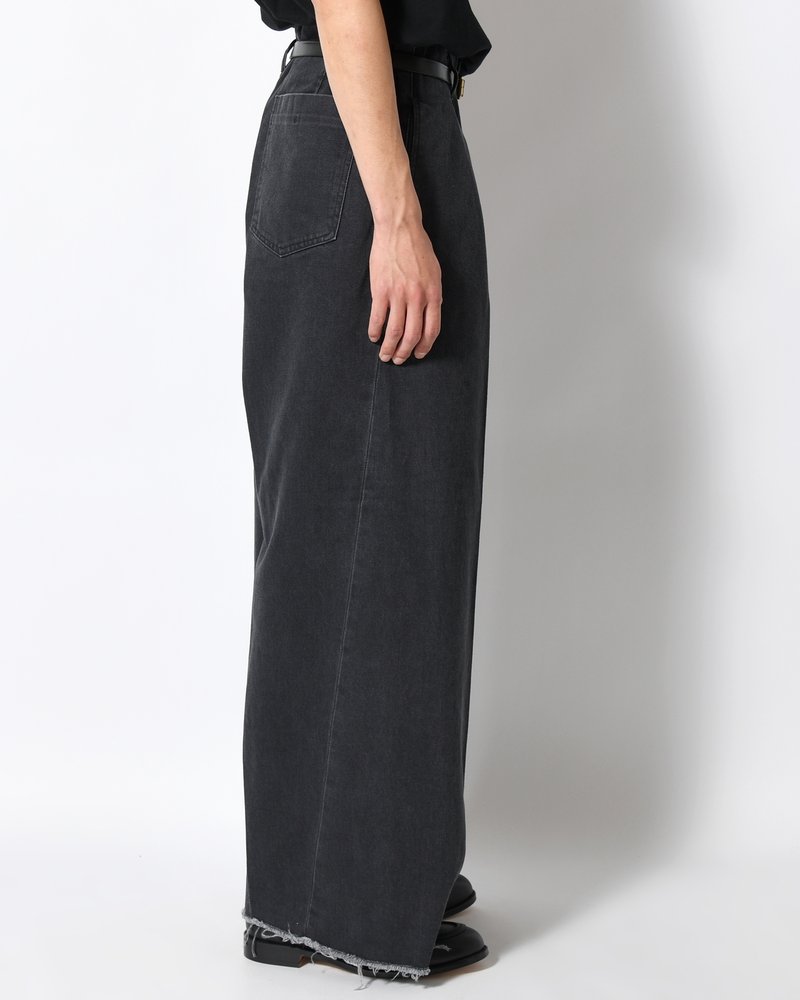 TUCK-BAGGY TYPE 3 Surface dyeing Denim -FADE BLACK-