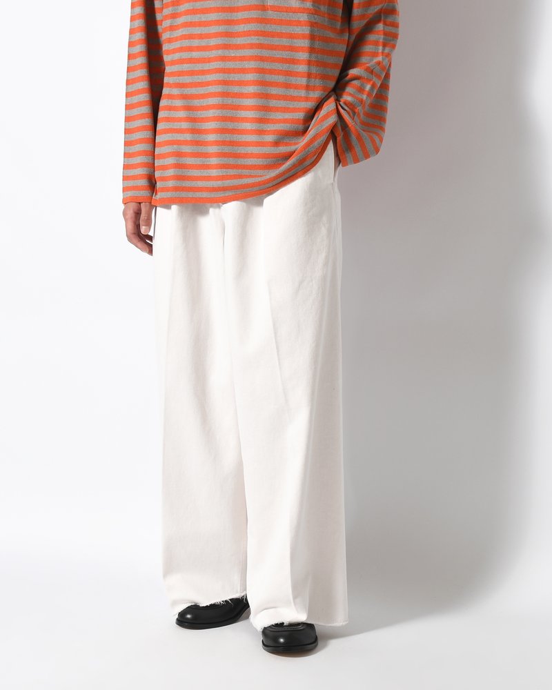 TUCK-BAGGY TYPE 3 Surface dyeing Denim -FADE PINK-