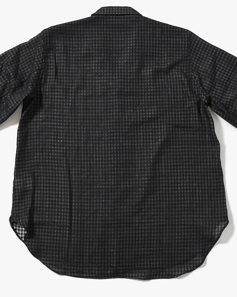 LAPEL SHIRTS Bishu Japan Wool Plaid FAB -GINGHAM CHECK-