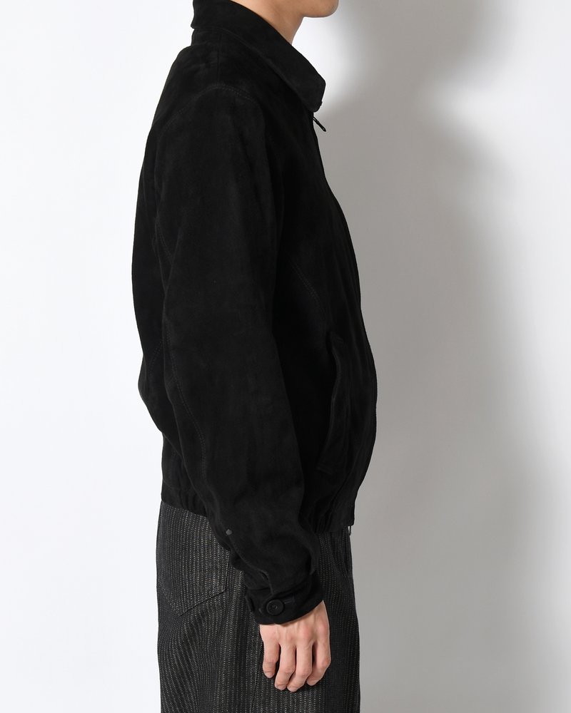 BOY SCOUT GOAT LEATHER BLOUSON India Goat Suede -BLACK-