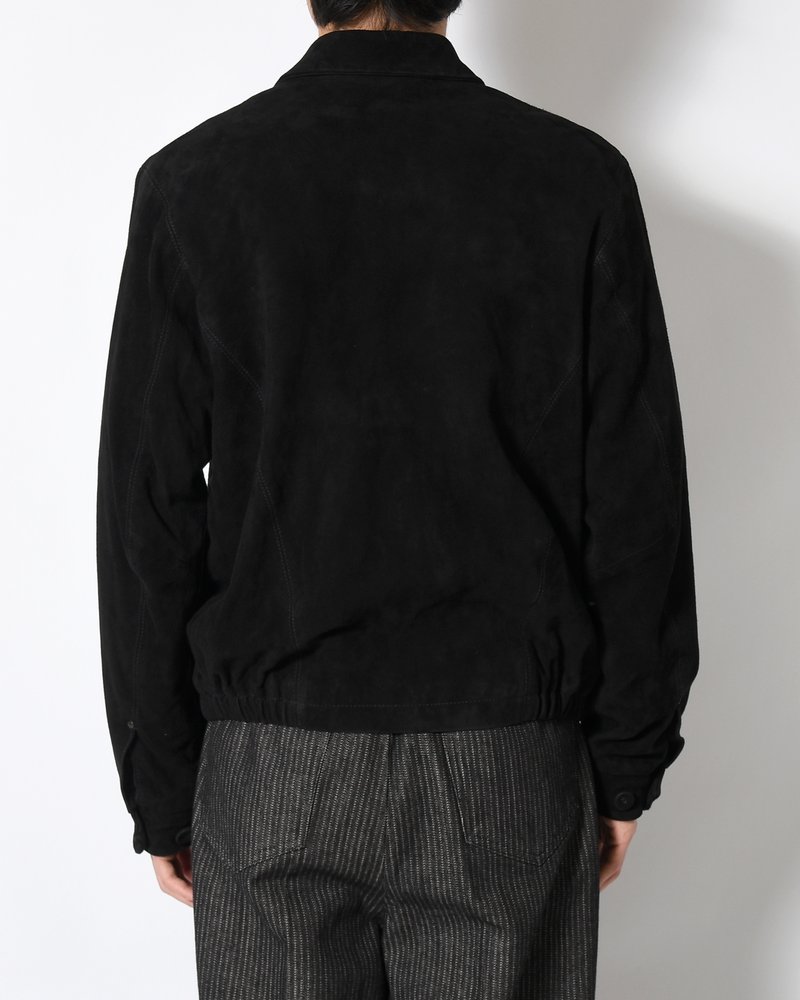 BOY SCOUT GOAT LEATHER BLOUSON India Goat Suede -BLACK-