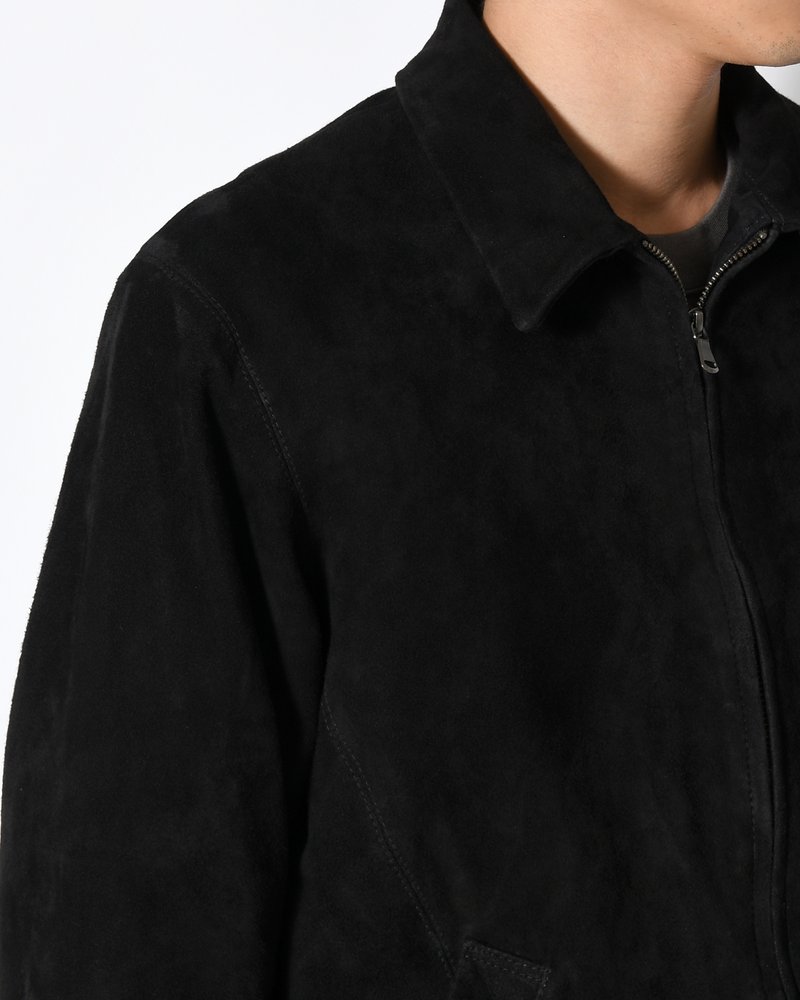 BOY SCOUT GOAT LEATHER BLOUSON India Goat Suede -BLACK-