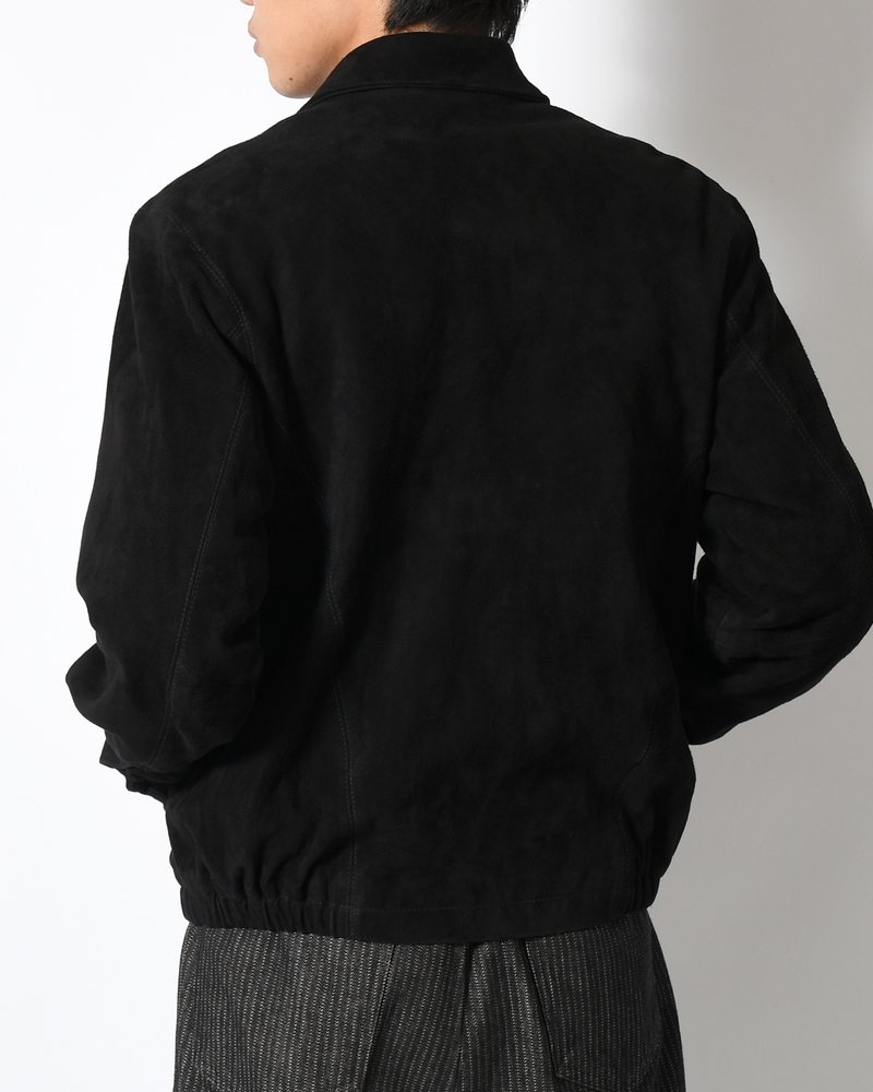 BOY SCOUT GOAT LEATHER BLOUSON India Goat Suede -BLACK-