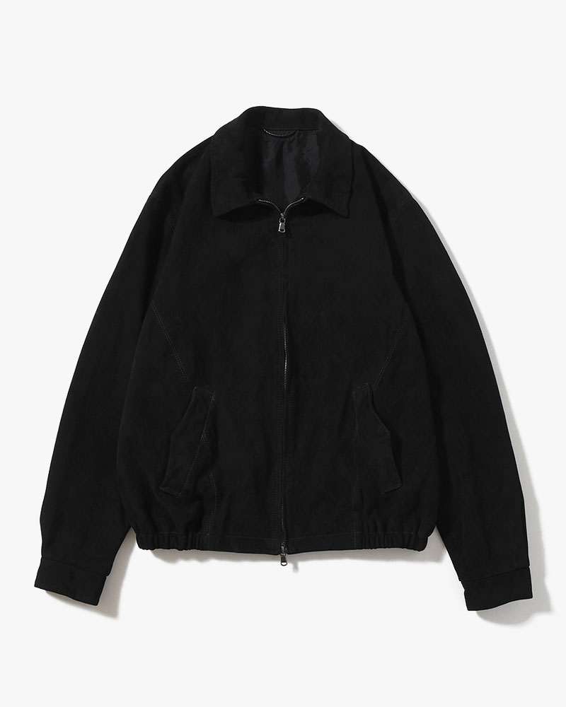 BOY SCOUT GOAT LEATHER BLOUSON India Goat Suede -BLACK-