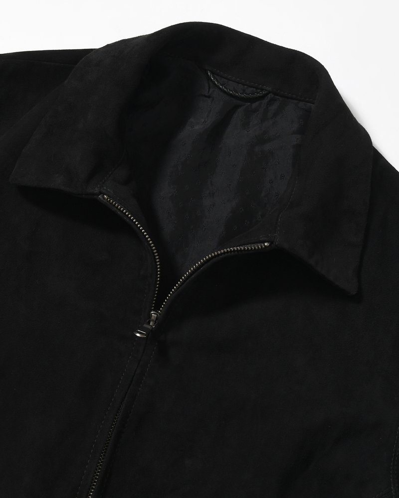 BOY SCOUT GOAT LEATHER BLOUSON India Goat Suede -BLACK-