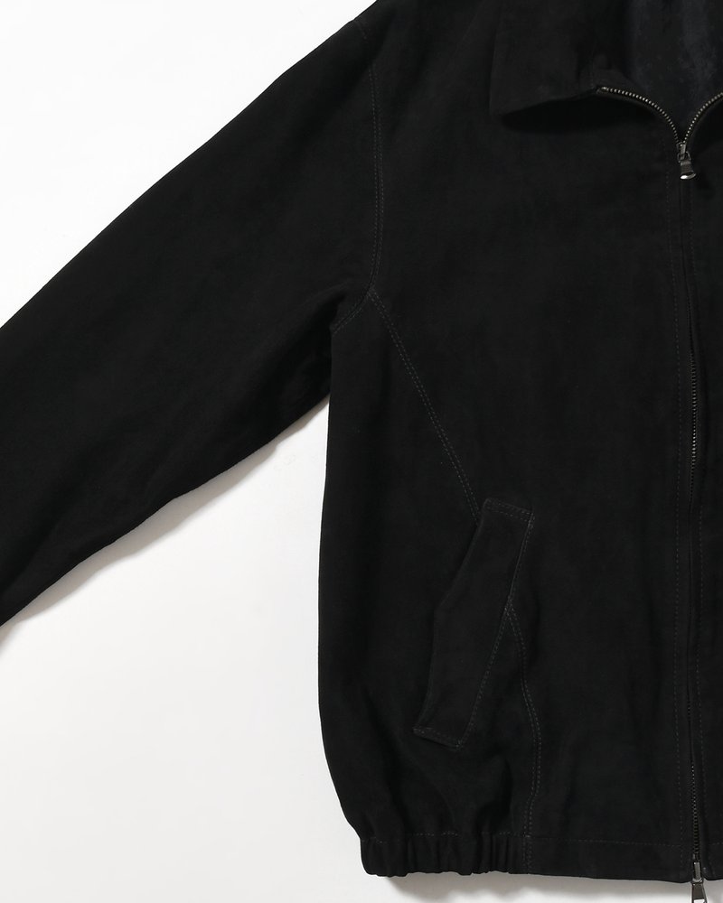 BOY SCOUT GOAT LEATHER BLOUSON India Goat Suede -BLACK-