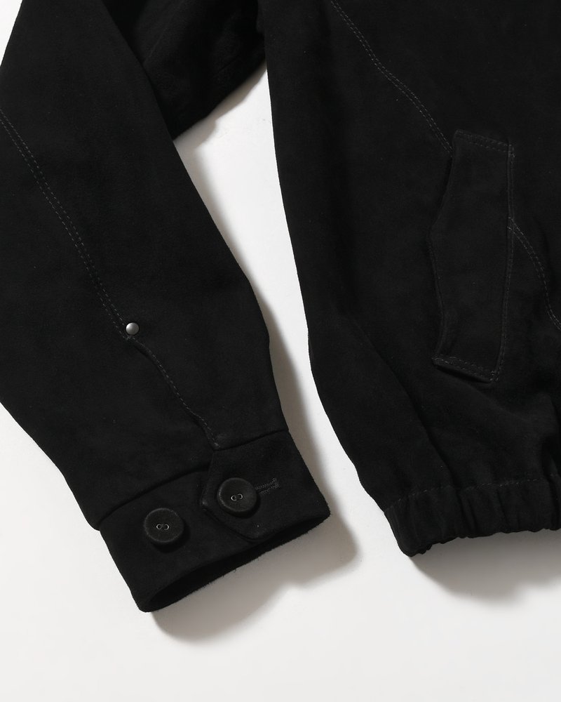 BOY SCOUT GOAT LEATHER BLOUSON India Goat Suede -BLACK-
