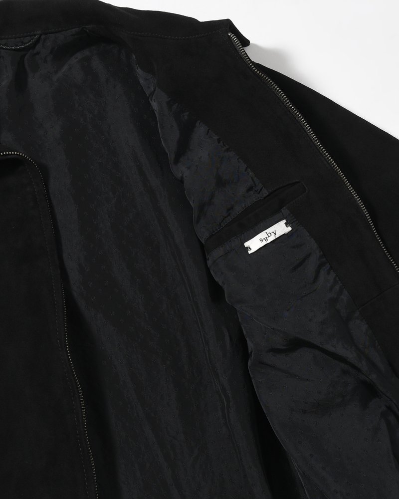 BOY SCOUT GOAT LEATHER BLOUSON India Goat Suede -BLACK-
