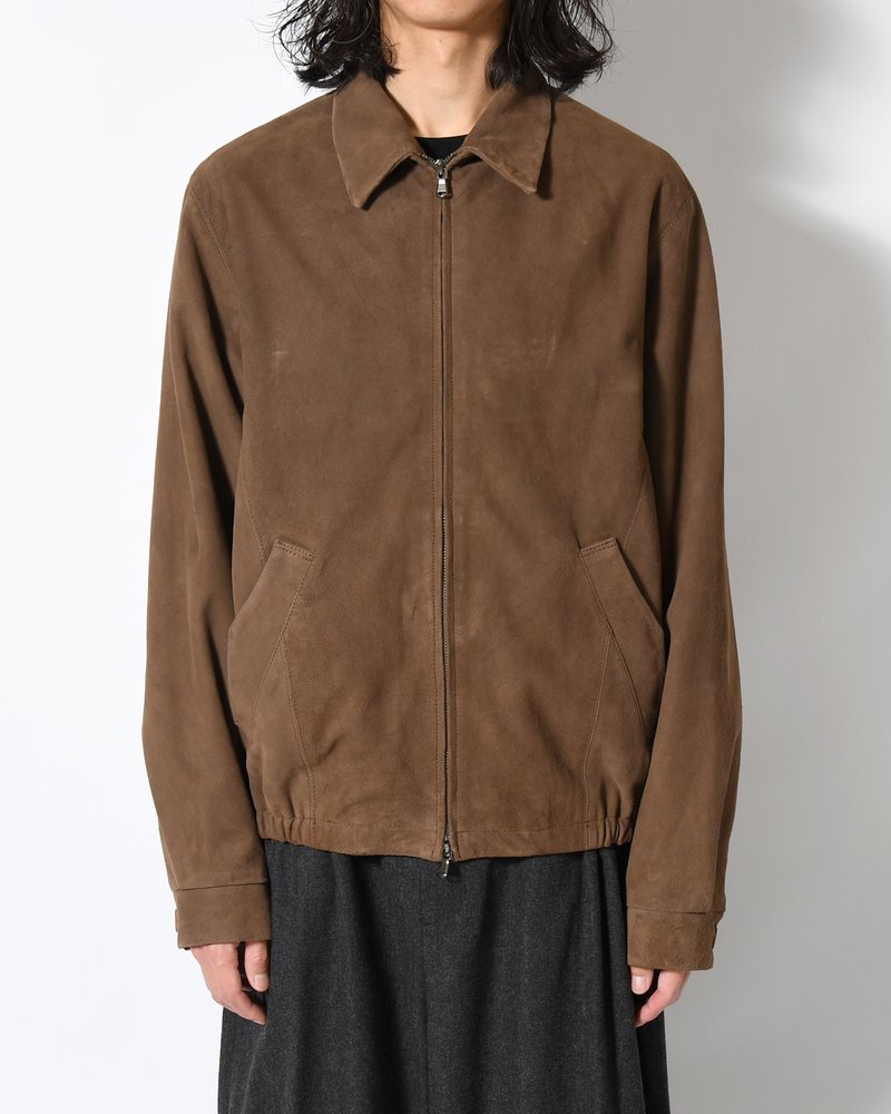 BOY SCOUT GOAT LEATHER BLOUSON India Goat Suede -D.KHAKI-
