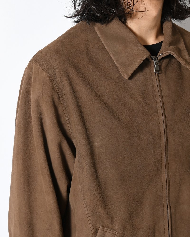 BOY SCOUT GOAT LEATHER BLOUSON India Goat Suede -D.KHAKI-