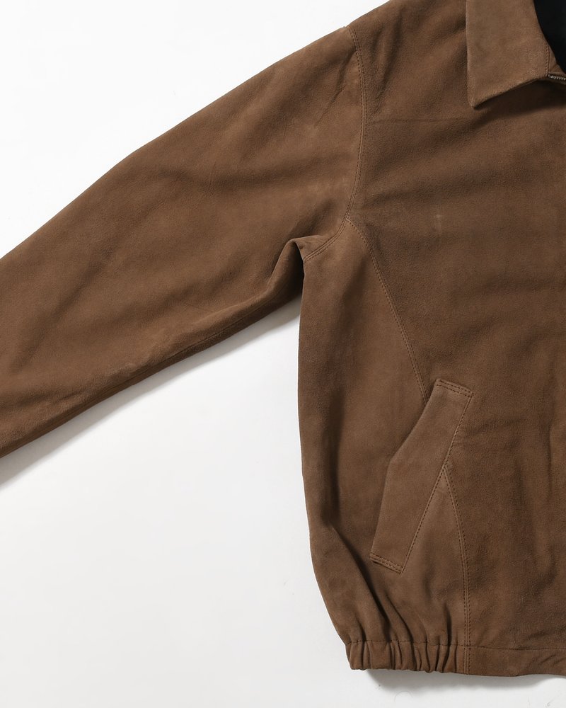 BOY SCOUT GOAT LEATHER BLOUSON India Goat Suede -D.KHAKI-