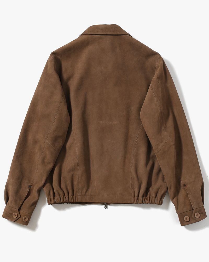 BOY SCOUT GOAT LEATHER BLOUSON India Goat Suede -D.KHAKI-