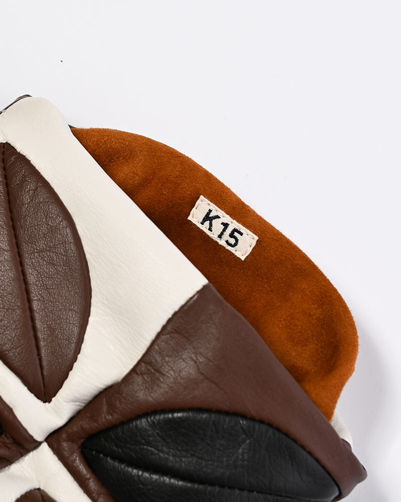 HAND-PATCH WORK LEATHER BAG -BROWN-
