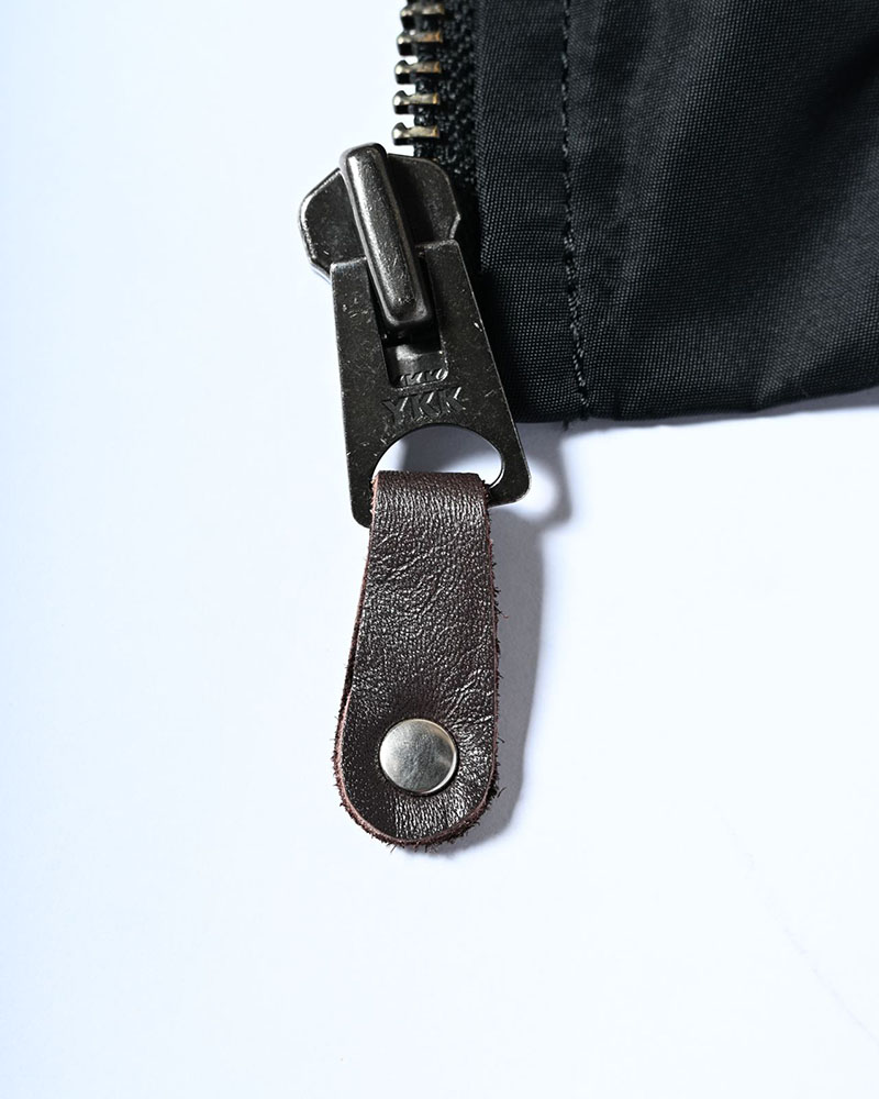 Quilt bomber Jacket -BLACK-