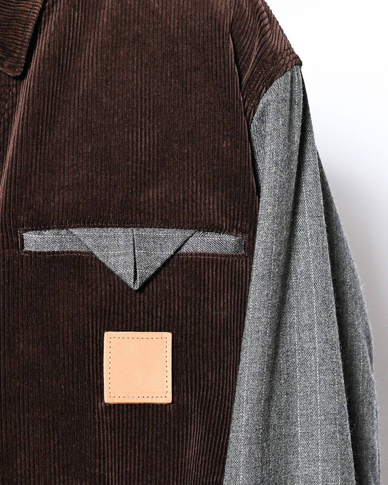 COMBINATION DRIZZLER JACKET -BROWN-