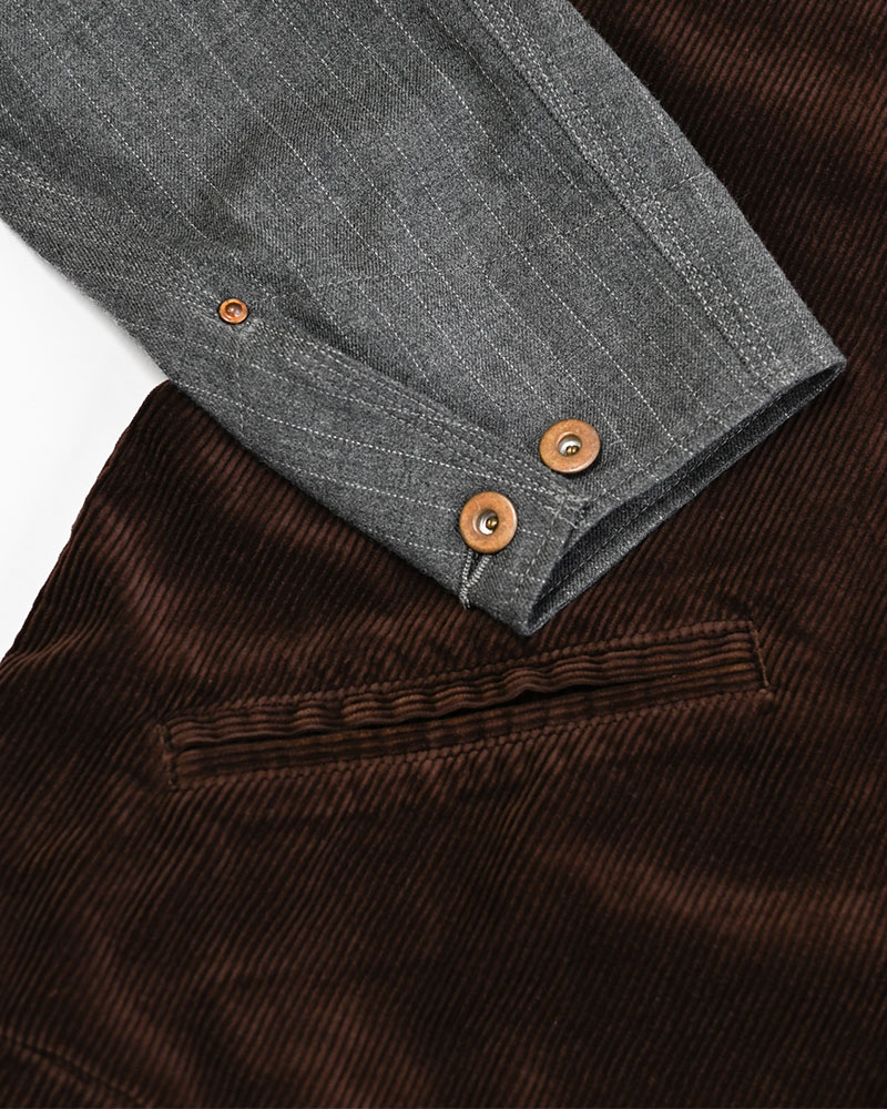 COMBINATION DRIZZLER JACKET -BROWN-