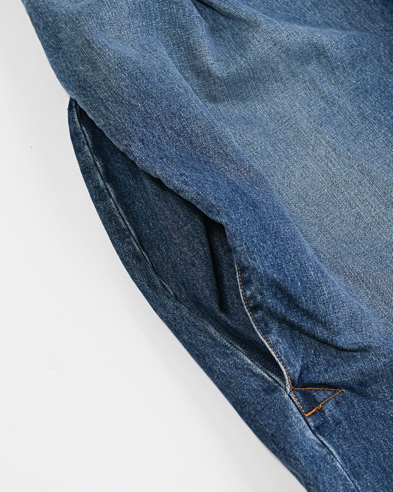 3D CUTTING DENIM PT -INDIGO-
