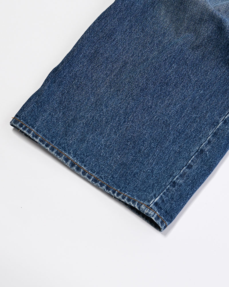 3D CUTTING DENIM PT -INDIGO-