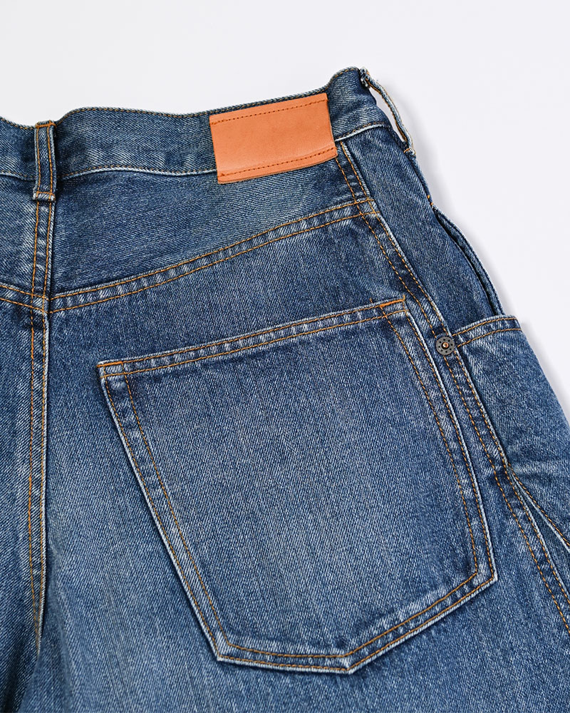 3D CUTTING DENIM PT -INDIGO-