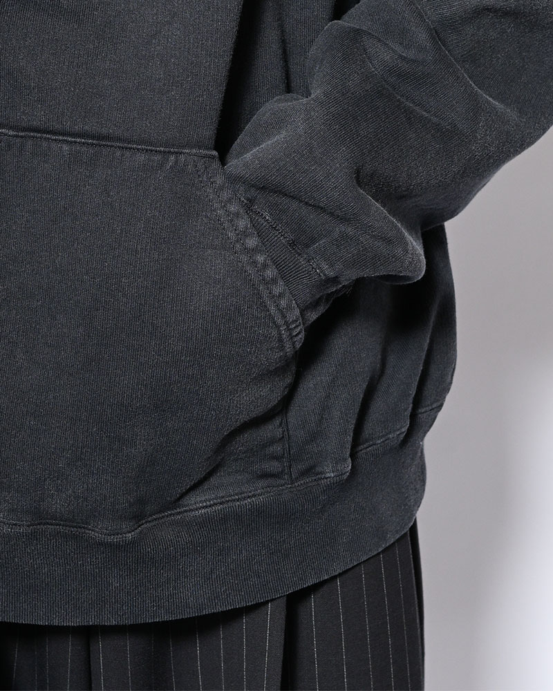 ASYMMETRIC SWEATSHIRT -BLACK-