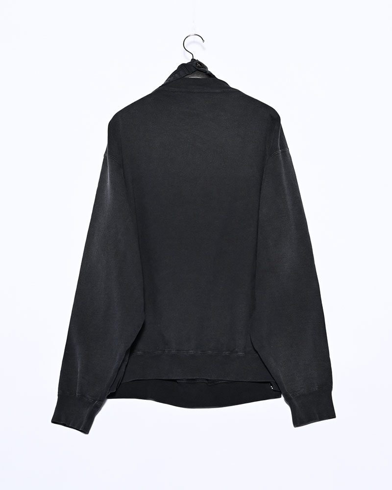 ASYMMETRIC SWEATSHIRT -BLACK-
