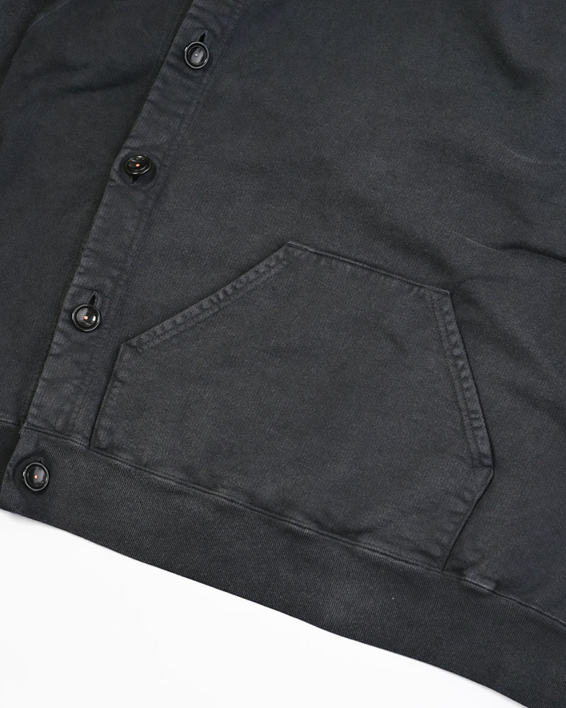 ASYMMETRIC SWEATSHIRT -BLACK-