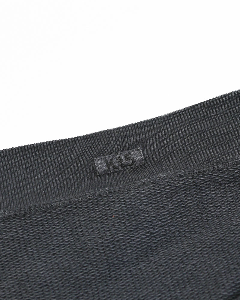 ASYMMETRIC SWEATSHIRT -BLACK-