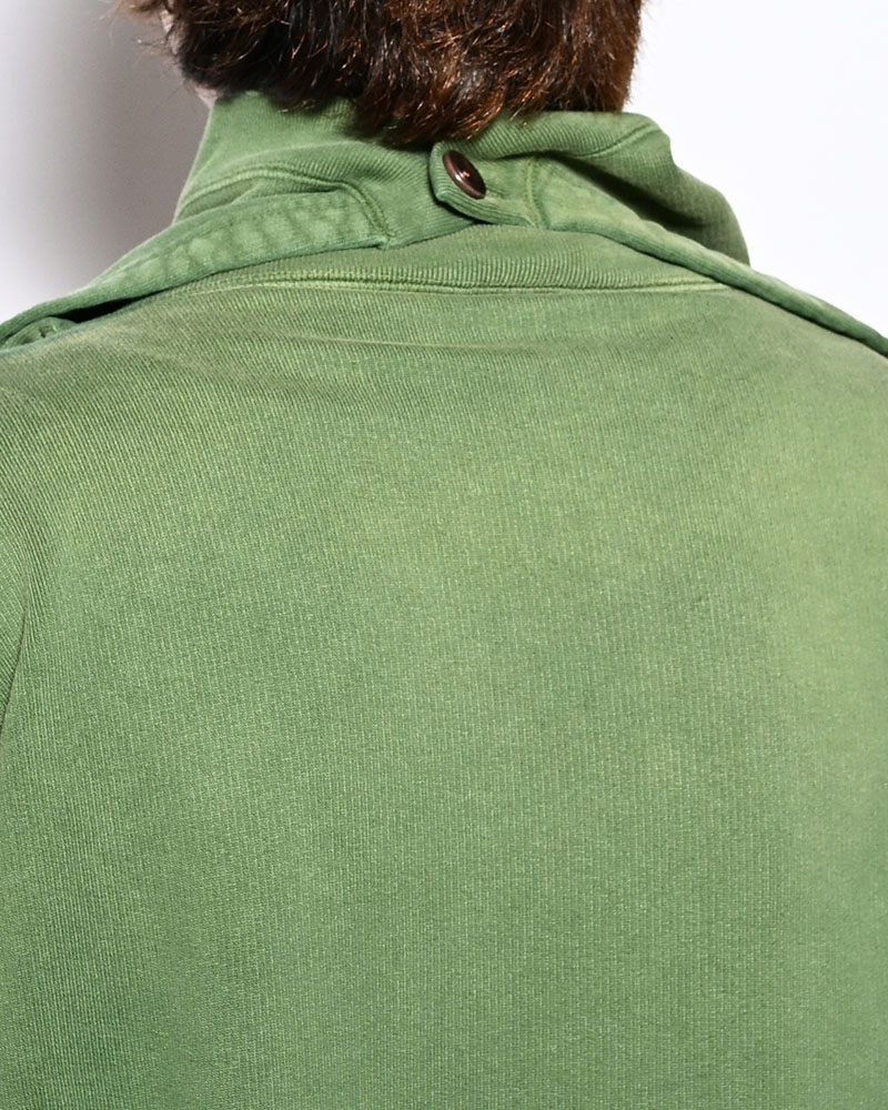 ASYMMETRIC SWEATSHIRT -GREEN-