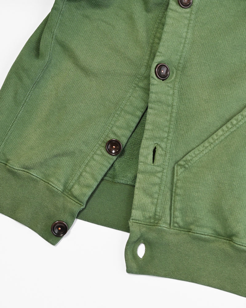 ASYMMETRIC SWEATSHIRT -GREEN-