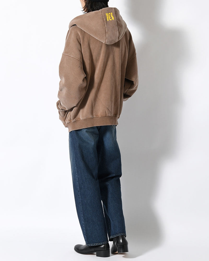 HEART ZIP HOODIE BY MEGU -BROWM-