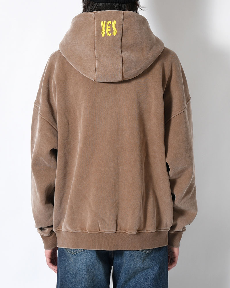 HEART ZIP HOODIE BY MEGU -BROWM-