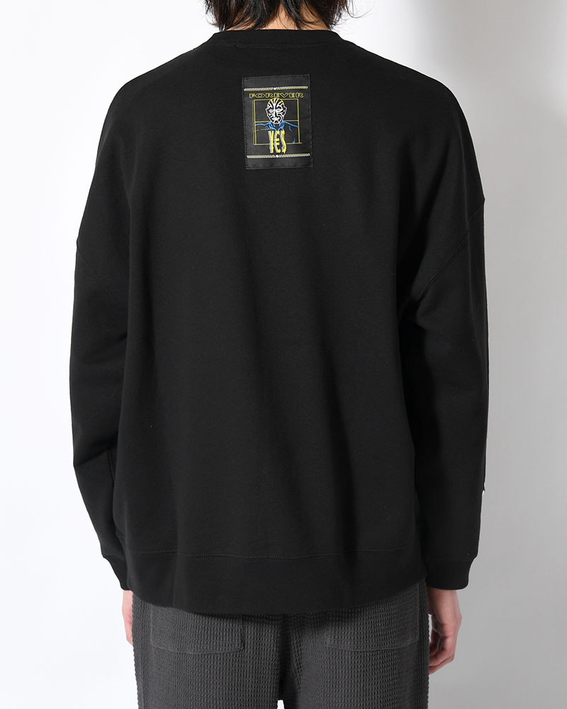 LOGO CREW SWEAT -BLACK-