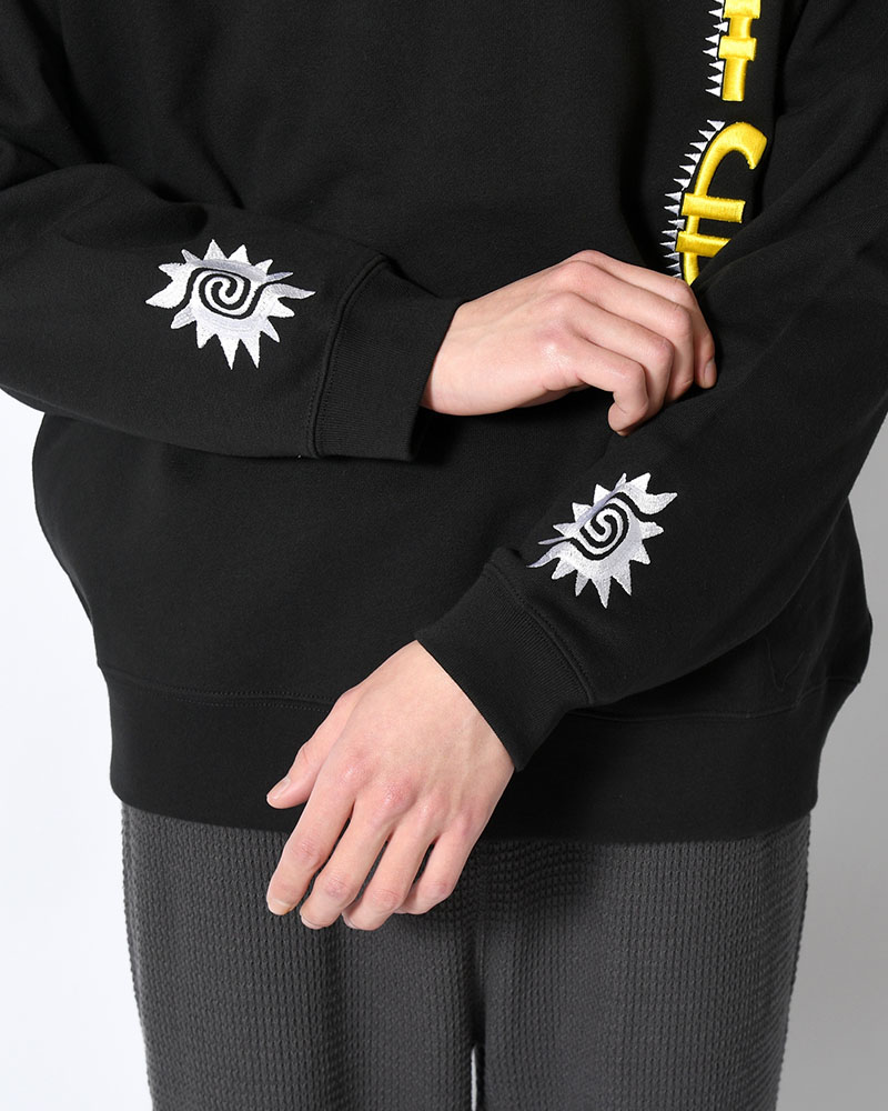 LOGO CREW SWEAT -BLACK-