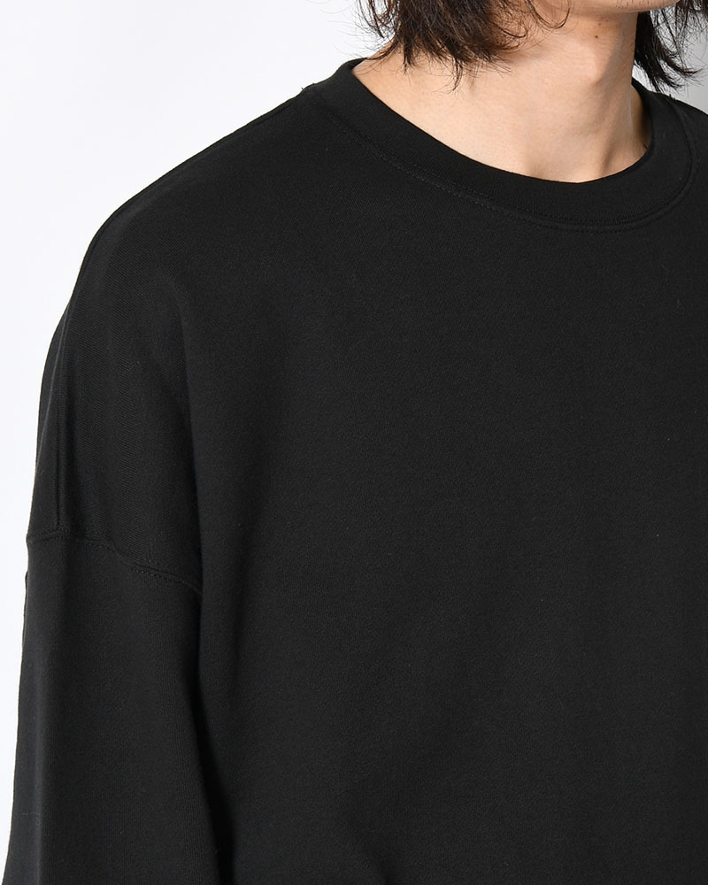 LOGO CREW SWEAT -BLACK-