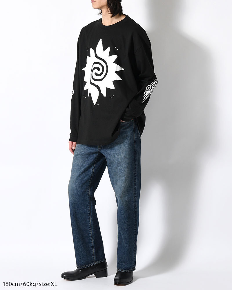 LONG SLEEVE TEE BY TOMAS -BLACK-