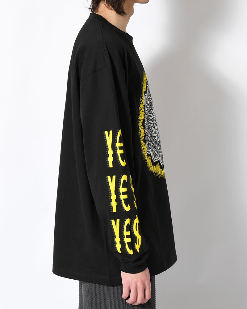 LONG SLEEVE TEE BY YAS -BLACK-