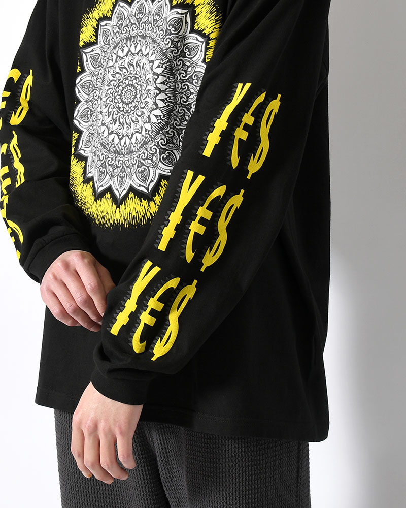 LONG SLEEVE TEE BY YAS -BLACK-