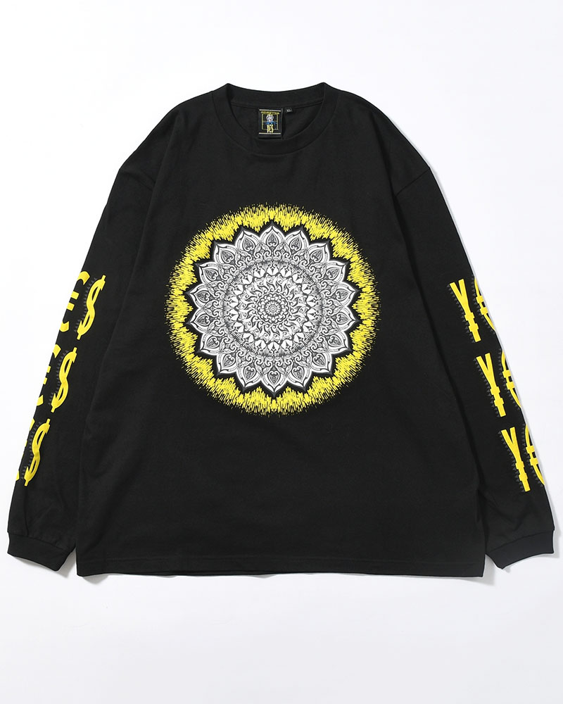 LONG SLEEVE TEE BY YAS -BLACK-