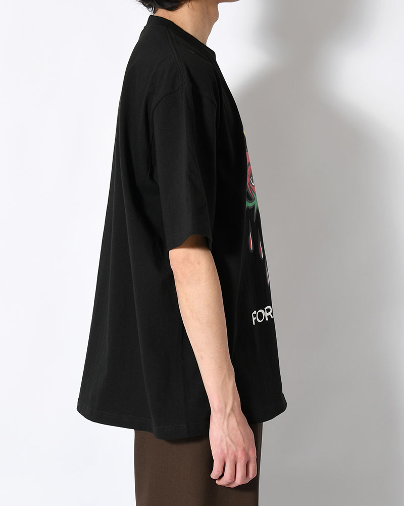 HEART SS TEE BY MEGU -BLACK-